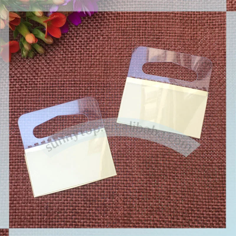 

High quality Self Adhesive Hang Sell Tabs 350micron, with hole