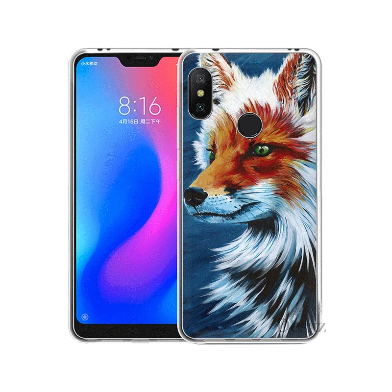 Белый Силиконовый ТПУ чехол для Xiaomi mi 5 6 8 5S Lite SE A1 A2 5X 6X x 2S F1 Shell a fox in the