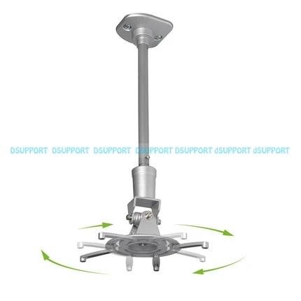 PR01L max loading 10 KGS Aluminum Alloy 360 Degree Universal Projector Mount Bracket Ceiling Wall Hanger