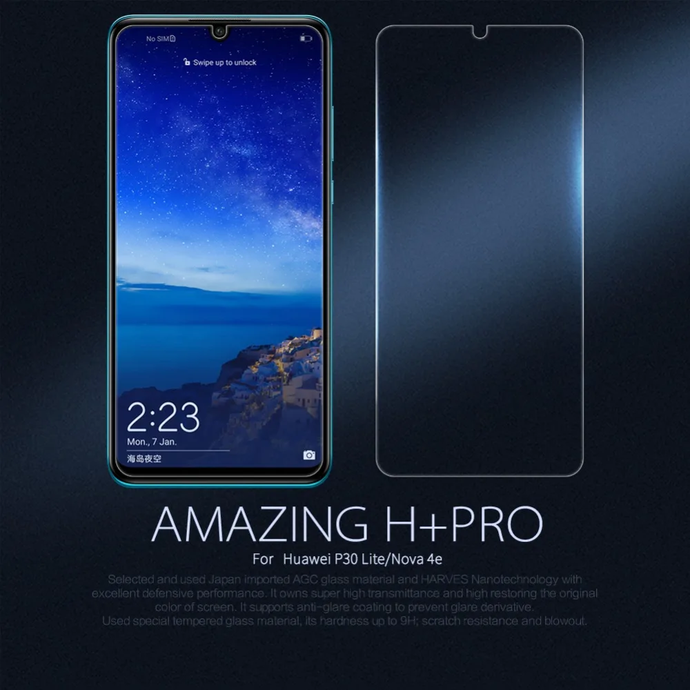 Huawei Honor 30 30s 20 Pro 10 9X V10 закаленное стекло Nillkin Защитное для экрана на P40 P30 P20