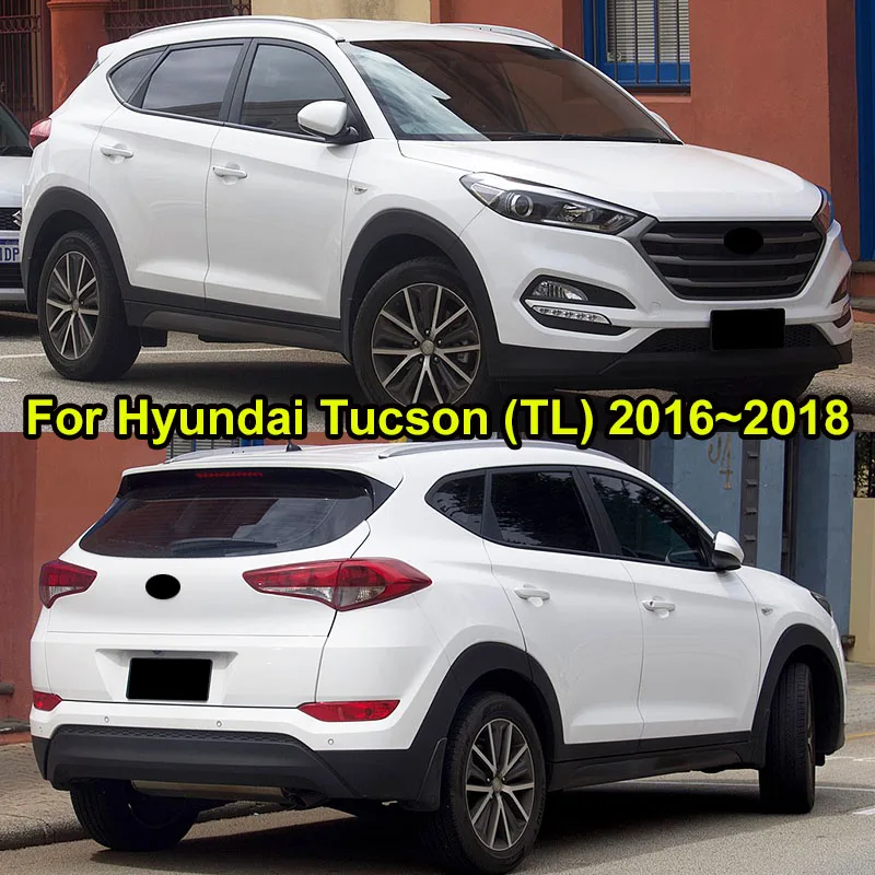 Для Hyundai Tucson TL 2016 2017 2018 хром боковое зеркало задний спойлер противотуманная фара