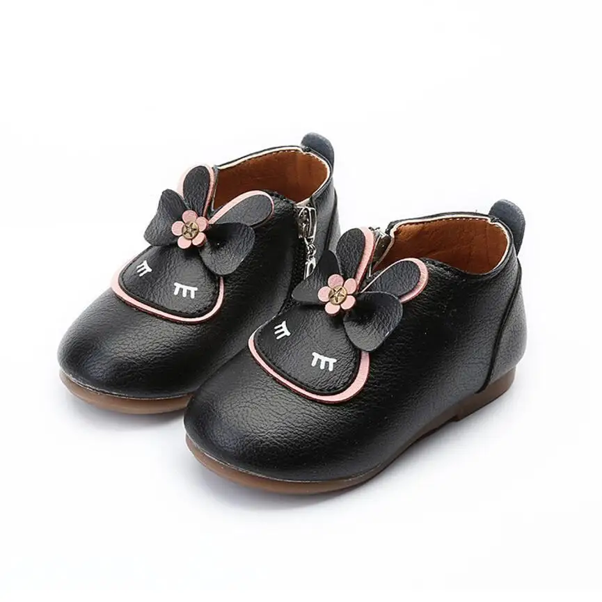 

Princess Girls Shoes Candy Color Children Shoes New Design Autumn Cartoon Cute Zipper Baby Girls Boots Kids Single Boots