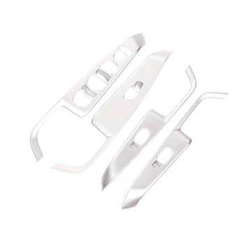 

(Only Fit For Left Hand Drive) Window Lift Switch Cover Decor Trim ABS Matte 4pcs For Nissan Kicks 2016 2017 2018