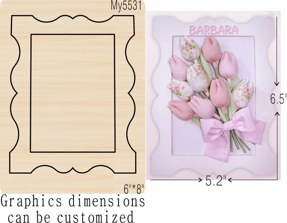 

Photo frame new wooden mould cutting dies for scrapbooking Thickness-15.8mm