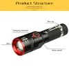 6000 Lumens Flashlight USB Rechargeable T6 LED Flashlight Torch Lamp Lantern 18650 Waterproof LED Bike Flash Light Aluminum ► Photo 2/6