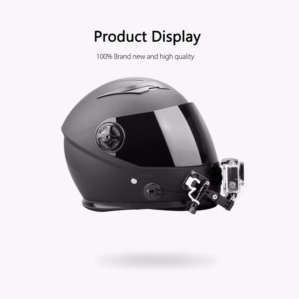 Vamson шлем аксессуары для Gopro Hero 6 5 4 комплект изогнутый для шлема клей боковое Крепление Адаптер для Xiaomi YI для SJCAM VP125B
