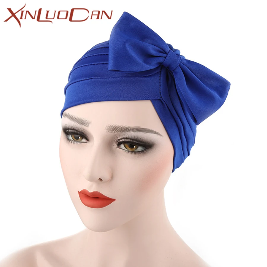 

Cute Beanies For Women Bowknot Turban Cap Red Bandana Headscarf Turban Cotton Beanie Hat Wholesalers French Elegance Hat WH305