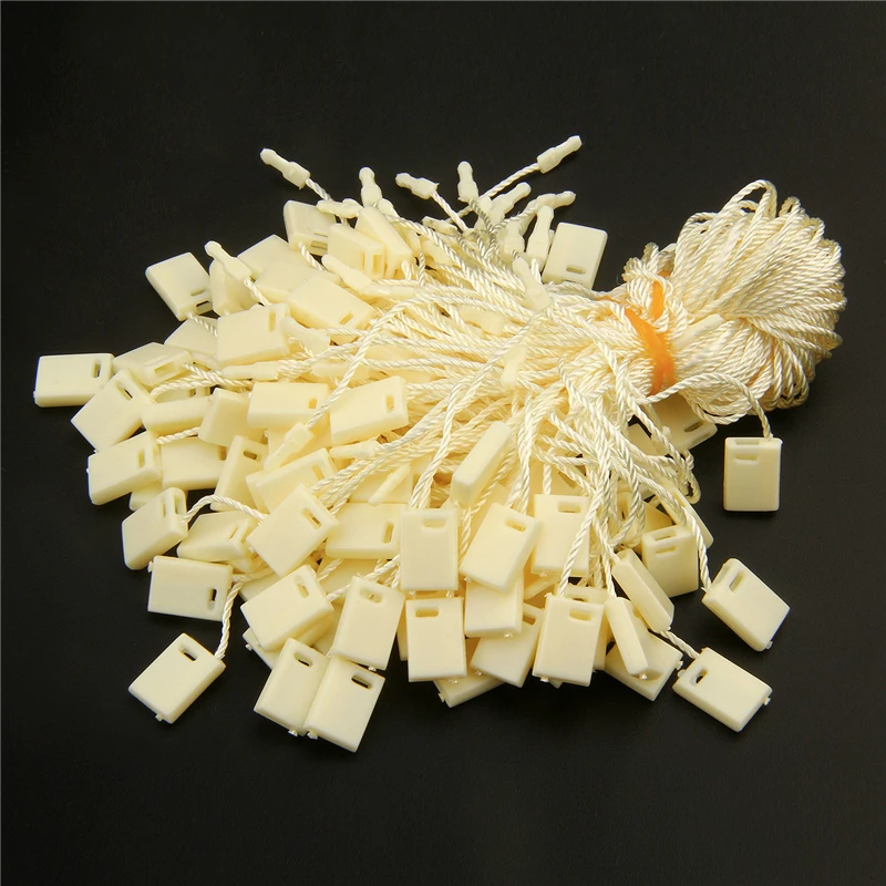 1000 pieces hang tag cord 7 inches quality hang tag string cord for garment price tag seal tag 