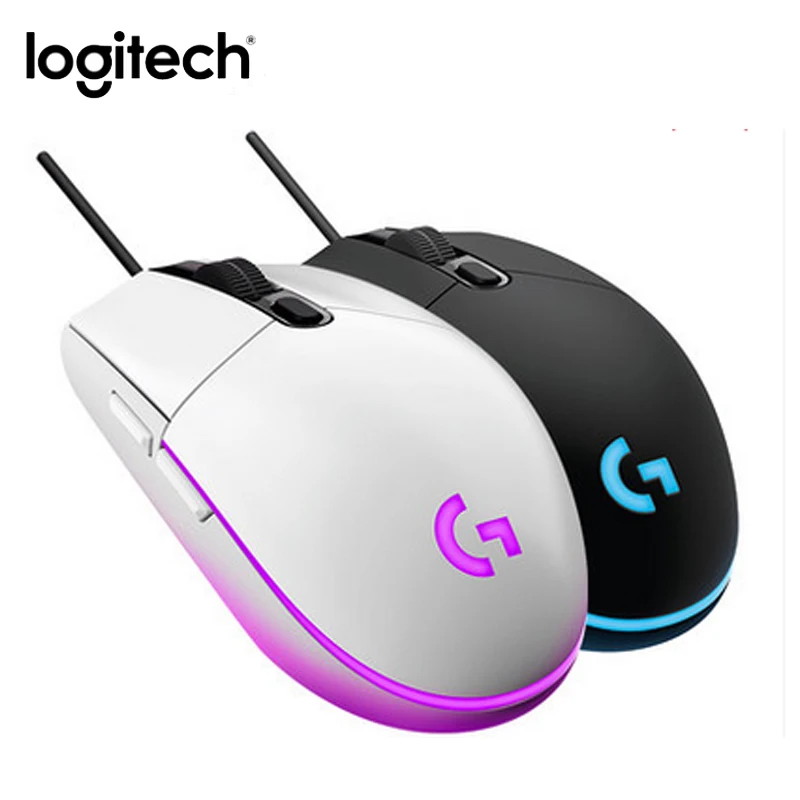 Проводная игровая мышь logitech G102 IC PRODIGY 16,8 м с цветной RGB подсветкой souris gamer 8000 dpi mause оптическая компьютерная игровая мышь