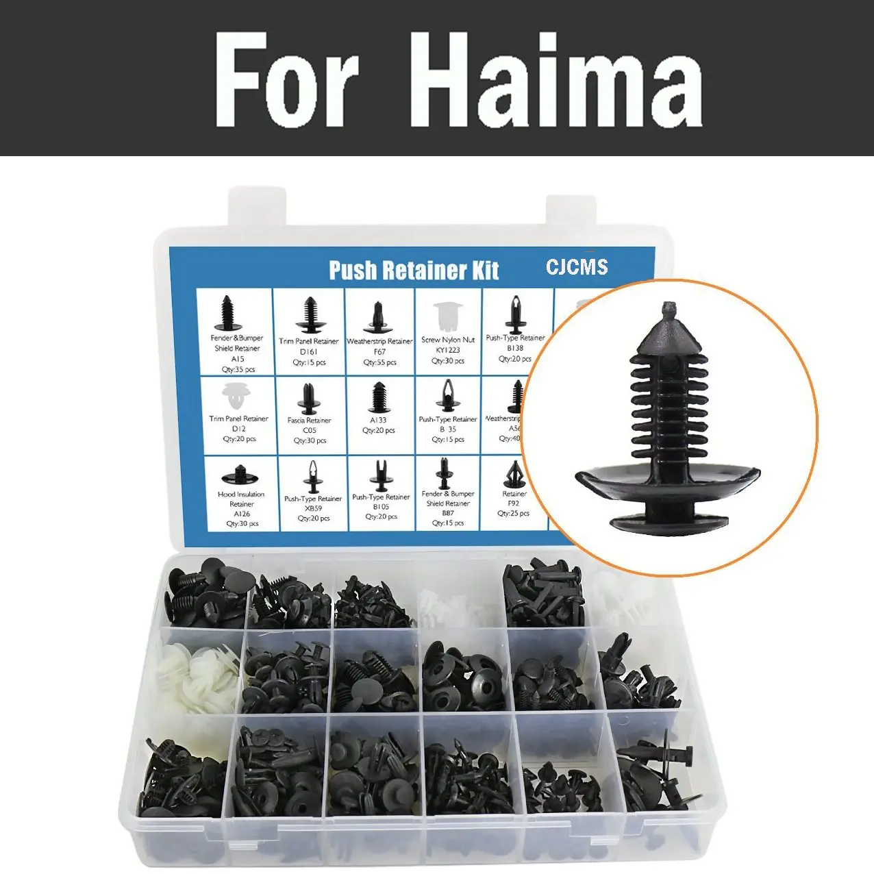 

415pcs Car Bonus Fastener Remover Most Popular Sizes Rivets Set Rivets For Haima 3 7 M3 S5 Jac J2 J3 J4 J5 J7 S1 S3 S5