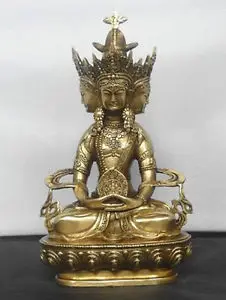 

Buddhist bronze VAIROCANA, Herr der Mitte buddha statue copper sculpture home decoration