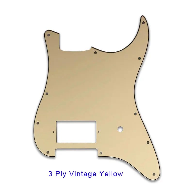 Pleroo на заказ гитарные Запчасти-для США/Мексики 11 отверстий Strat spec Blank Pickguard с мостом PAF Humbucker Scratch Plate