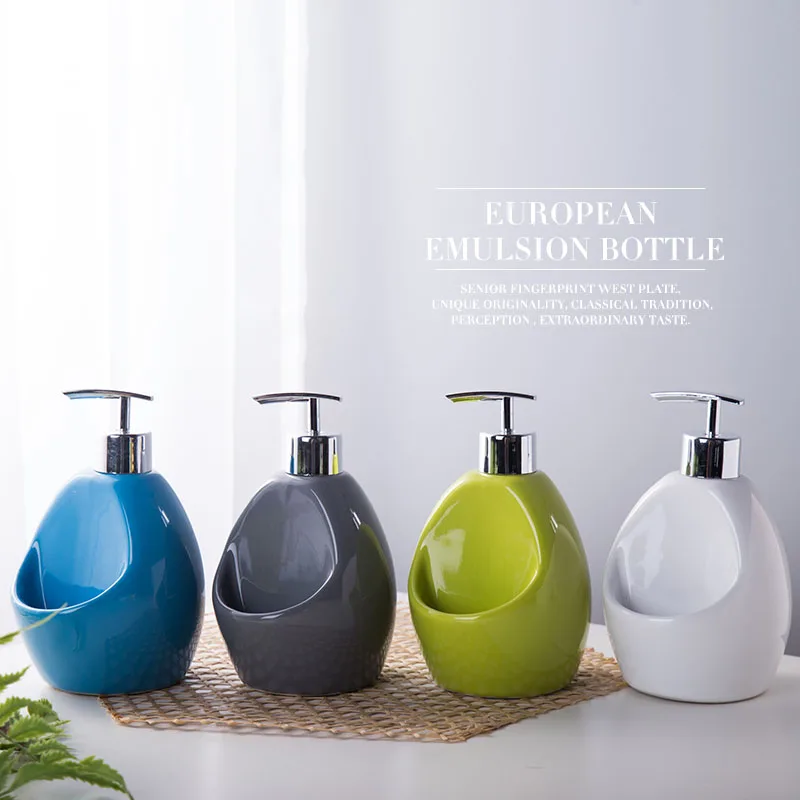 

Creative Emulsion Bottle Ceramic Hand Washing Liquid Bottling Hotel Soap Dispenser Emulsion Bathroom Accessories wedding gifts