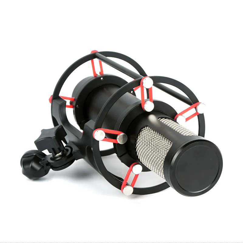 34 мм Большой мембранный картридж профессиональный конденсаторный Студийный микрофон с записывающим устройством вещания ударопрочный стенд