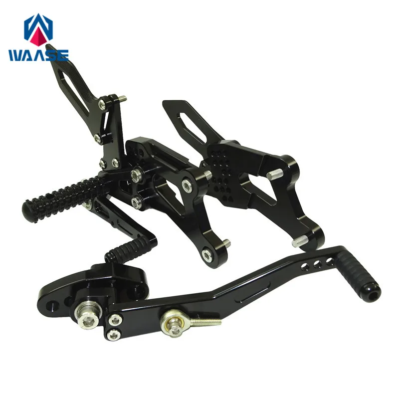 

waase GSX-R1000 17-19 Rider Racing Rearset Rear Sets Footrests Foot Rest Pegs For Suzuki GSXR1000 L7 K17 2017 2018 2019