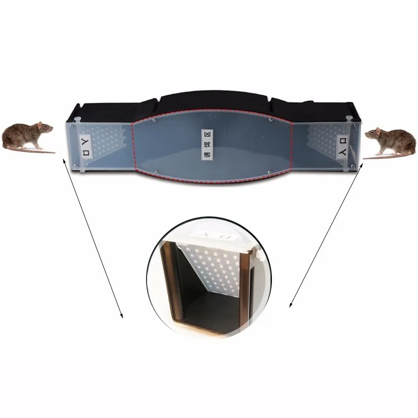 

Household Mouse Trap Case Plastic Reusable Rat Catcher Cage Rodent Pest Humane Large Live Rodent Outdoor Indoor Garden Mousetrap