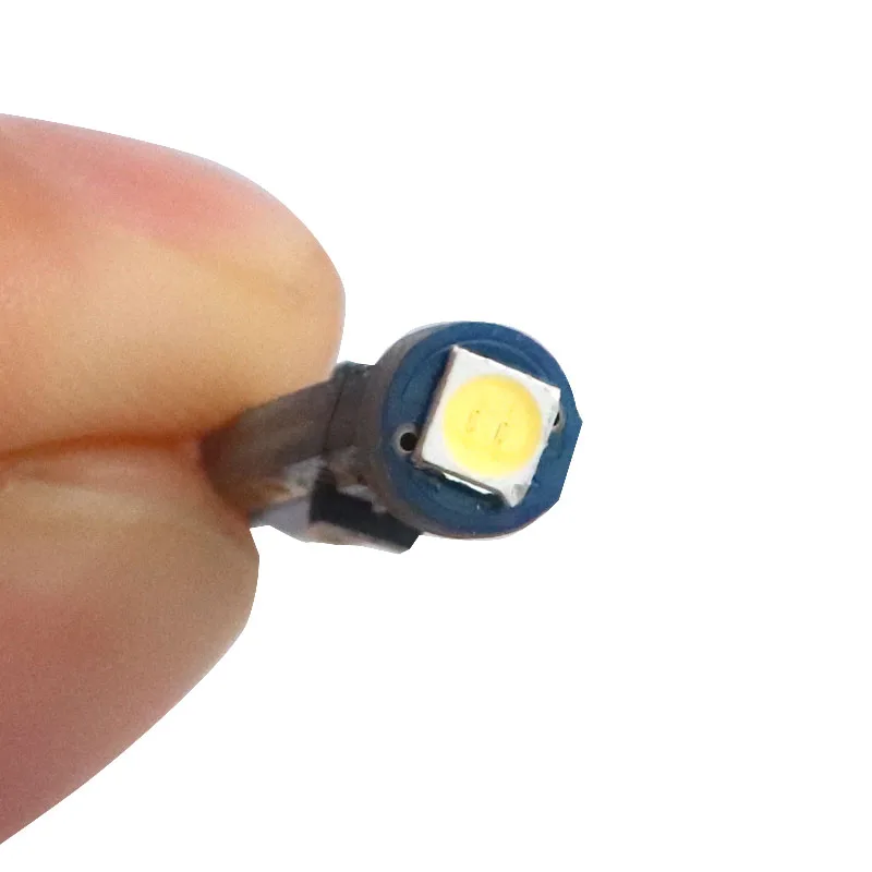 100 шт. светодиодный T5 W3W 3030 SMD неполярный 37 73 74 инструмент: клин Панель Спидометр