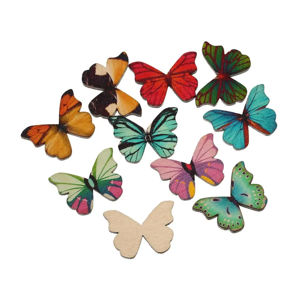 Wood Embellishments Scrapbooking Art Craft Collection Butterfly At