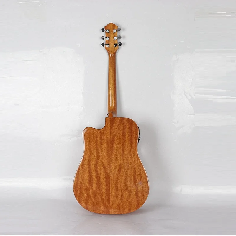 Ручная Акустическая Электрогитара Okoume flame maple wood 41 дюймов folkg|acoustic electric guitar|electric