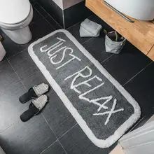 Ins скандинавский Противоскользящий абсорбирующий мягкий хлопковый коврик для ванной коврик для пола прямоугольник нескользящий, для ванной коврик с зайцем banheiro