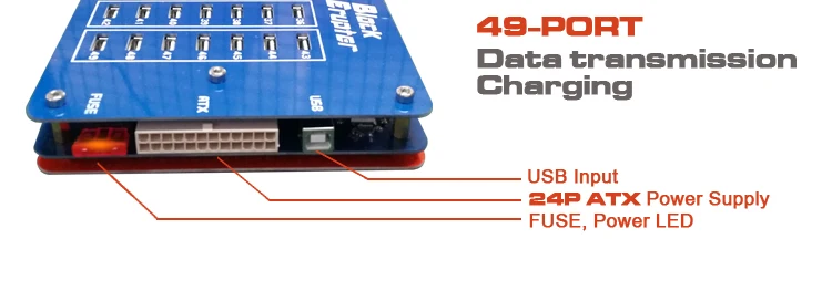49 Port Usb Hub Charging Or Transfer Data Usb2.0