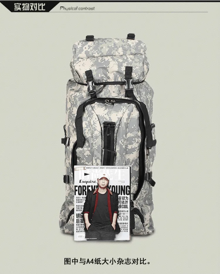 Тактический прочный 90L водонепроницаемый нейлоновый рюкзак военный рюкзак сумка спортивная походная Пешие прогулки Рыбалка Охота сумка