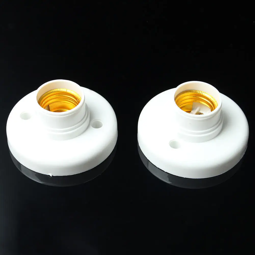 LightInBox 2 Pcs Round LED E27 220V Screw Base Socket e27 socket White Wall Ceiling Light Lamp Bulb Holder | Лампы и освещение