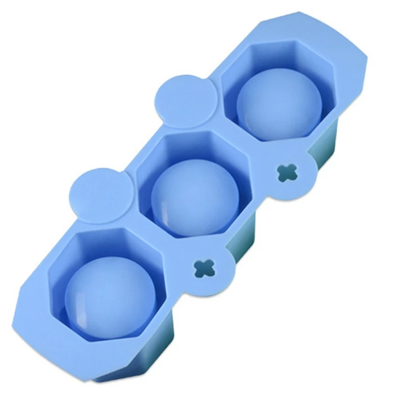 3 отверстия силиконовые кухонные формы для льда Кактус Цветок бетонные формы литье гипсовая форма керамическая глина ремесло чашки плесень поставки - Цвет: random color