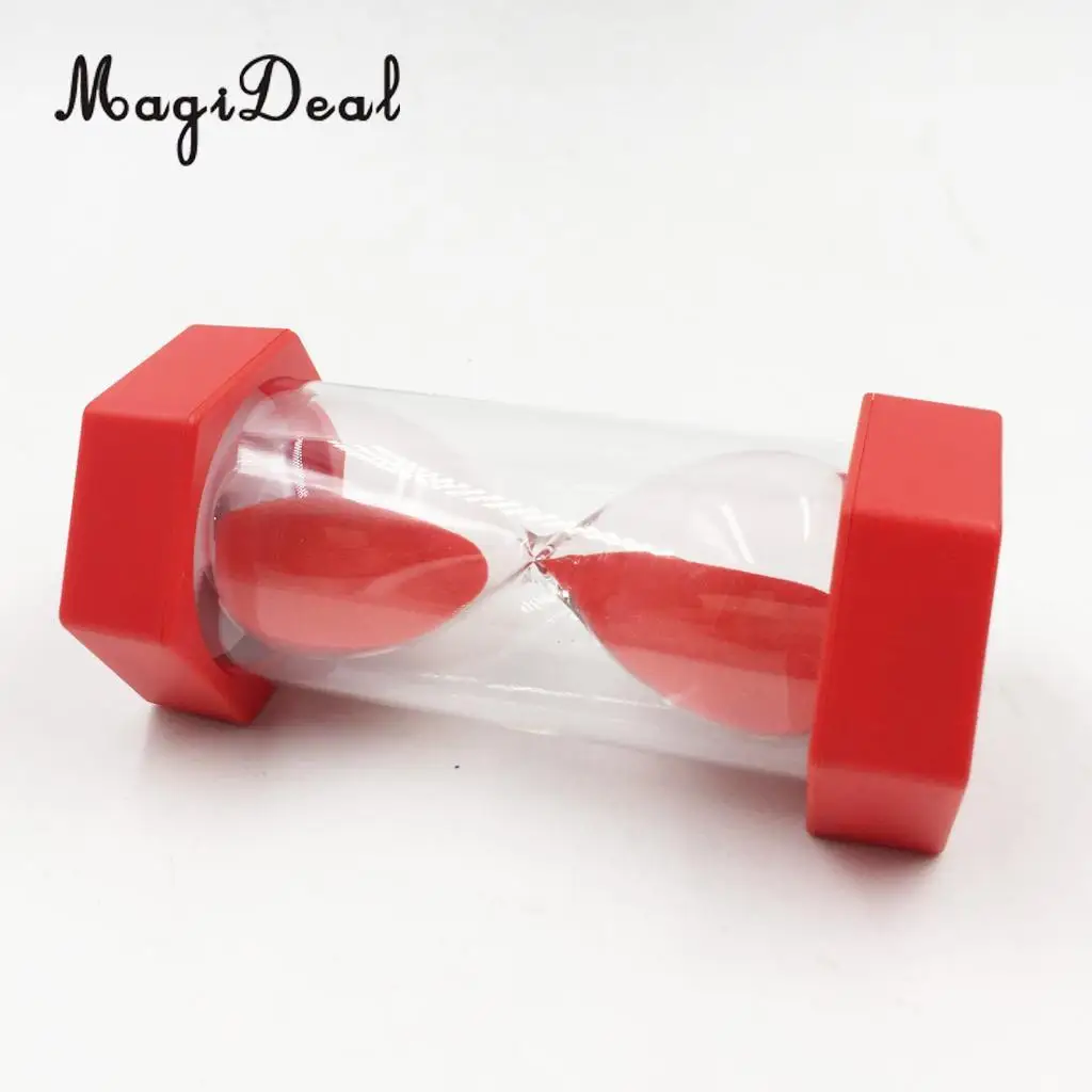 MagiDeal Clear Sand Hour Glass Sand 1/2/3/5/15 Minutes Timer Hourglass Multi Use foe Kitchen Cooking Brush Teeth Kids Toy