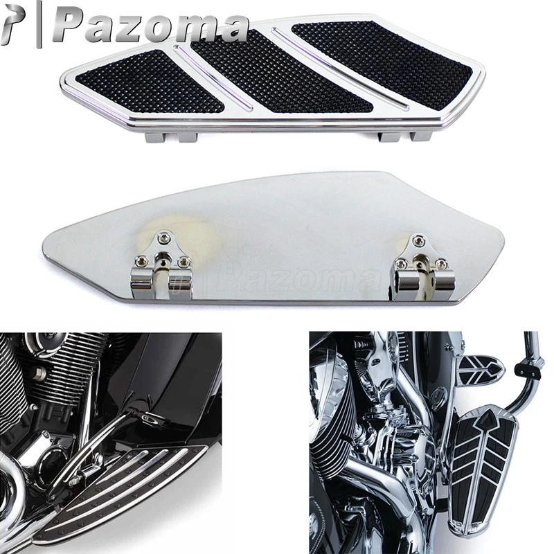 Motorcycle Passenger Floor Boards Foot Pegs Pedal Driver Front