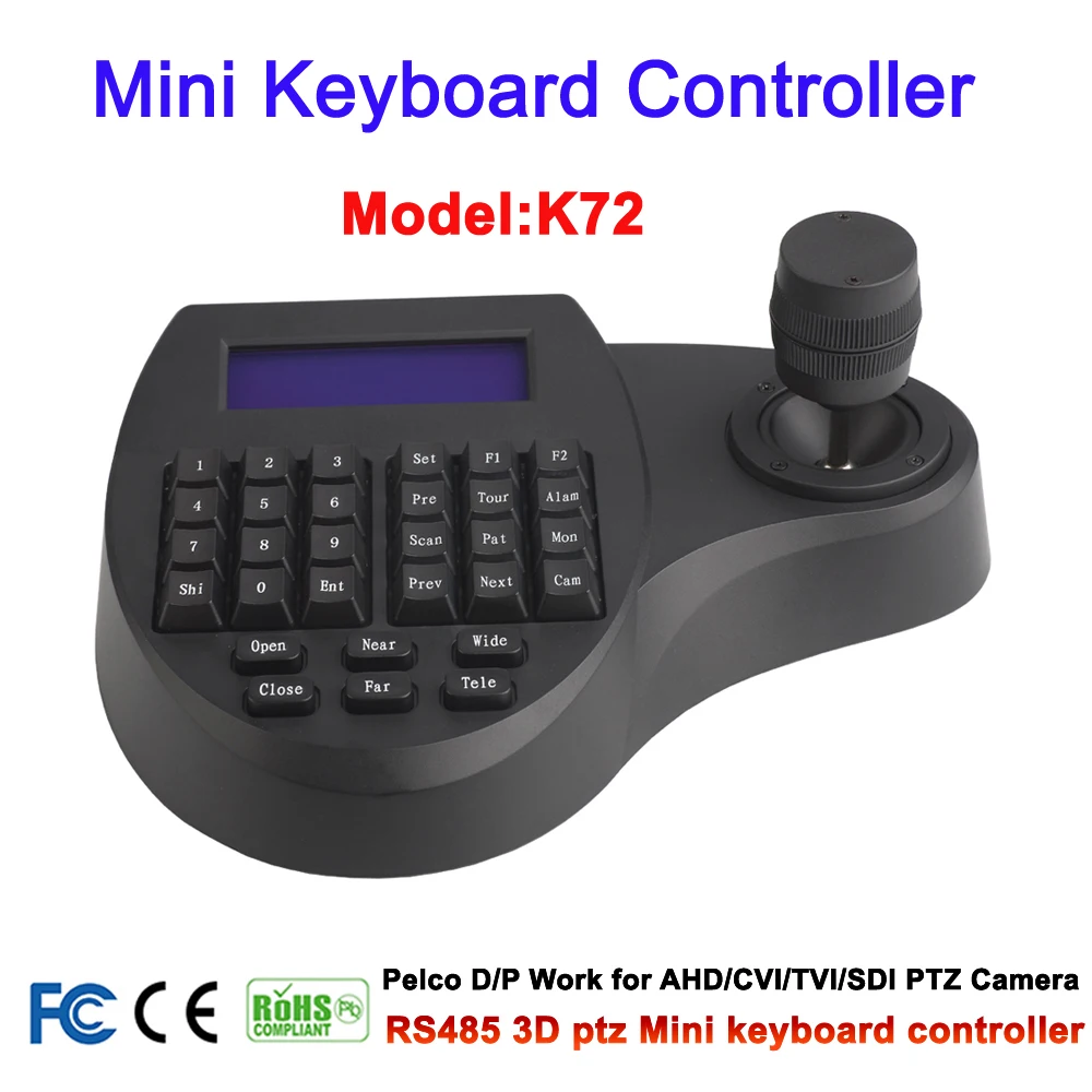 Мини RS-485 3D CCTV клавиатура контроллер Джойстик