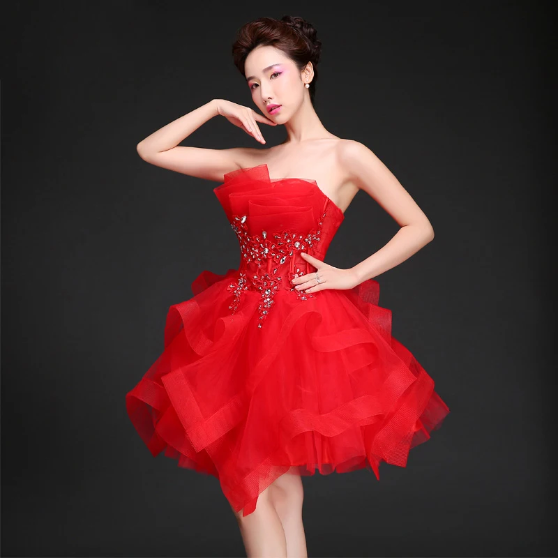 Suosikki Vestido de noiva strapless wine сексуальные коктейльные платья официальное вечернее мини