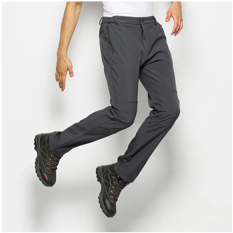 Pantalones de senderismo al aire libre de invierno Thicken termal Softshell pantalones hombres mujeres Trekking montañismo pantalones a prueba de viento para esquí Camping Pantalones de senderismo al aire libre de invierno Thicken termal Softshell pantalones hombres mujeres Trekking montañismo pantalones a prueba de viento para esquí Camping