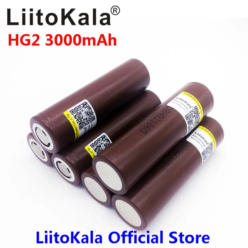 Online Liitokala Lii HG2 18650 18650 3000 MAh Rokok Elektronik Isi Ulang Daya Baterai Debit Tinggi, 30A Besar Saat Ini Murah Liitokala Lii HG2 18650 18650 3000 MAh Rokok Elektronik Isi Ulang Daya Baterai Debit Tinggi, 30A Besar Saat Ini