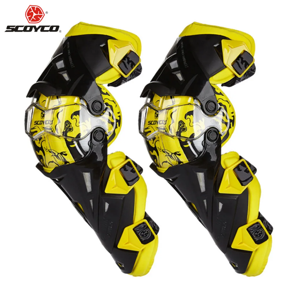 SCOYCO K12 Motocross Motorcycle Knee Pads Protector Mx Brace Equipment