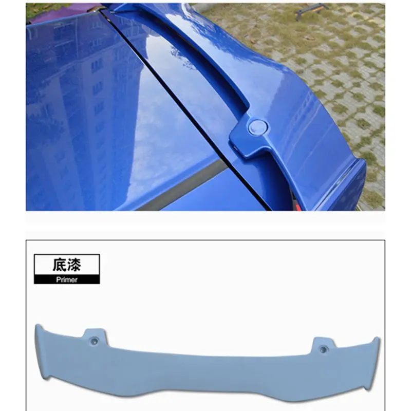 

MONTFORD For Honda Fit Jazz 2014 2015 2016 2017 ABS Plastic Unpainted Primer Color Rear Trunk Roof Wing Lip Spoiler Car Styling