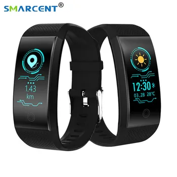 

QW18 Smart Bracelet Fitness Band Heart Rate Monitor Wristband Activity Tracker IP68 Waterproof Smart Watch for xiaomi phone
