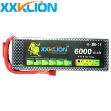 hot sale XXKLION 2S 7.4V 6000MAH 25C Rechargeable drone Lipo Battery pack for RC car the ship model FPV Quadcopter Free Shipping