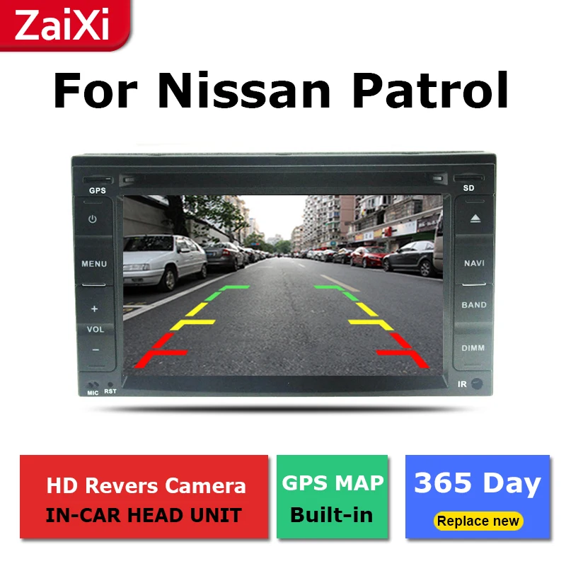 ZaiXi 2Din для Nissan патруль сафари Y61 2001~ 2013 автомобильный радиоприемник для Android мультимедийный плеер gps навигация ips экран HiFi WiFi BT