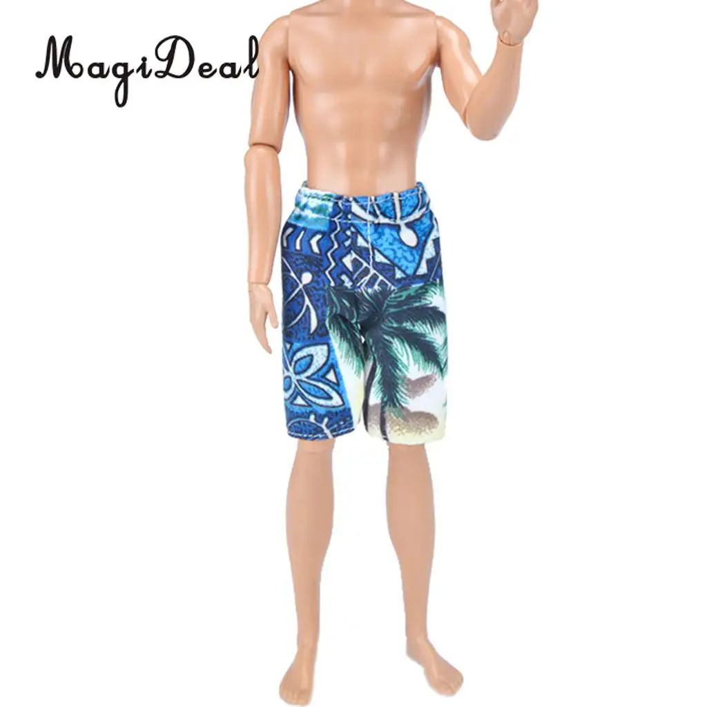 2Pcs Doll Clothes for 1/6 Scale Doll Action Figures Summer Beach Short Pants Trousers Dress Up Accs