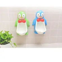 Большой с рисунком пингвина из мультфильма Детский горшок настенный туалет для детей портативный для приучения к горшку туалет для мальчиков Писсуар для тренировки детский писсуар горшок#106