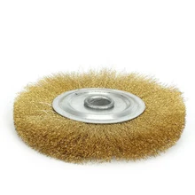 Медная проволока колеса 5 дюймов Чистая латунь щетка шлифовальный станок полировка металла высокое качество