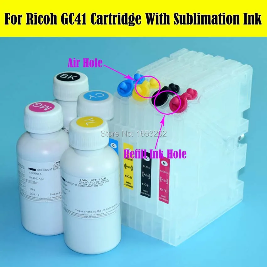 RICOH GC41 Ink Carrtridge With Sublimation Ink 4