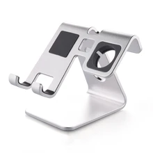 2 in 1 Desktop phone stand tablet holder,aluminum watch stand charging dock cradle For Apple Watch stand all Android Smartphone