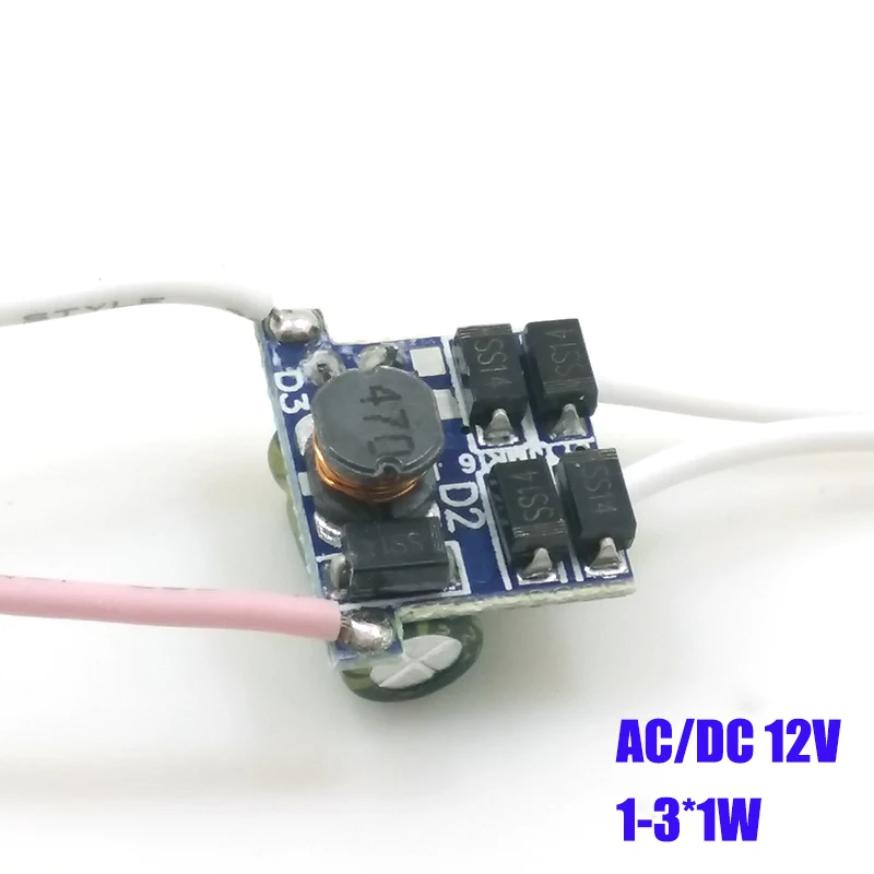 

10 Pieces 12V LED Driver 1-3x1W Constant Current Drive Transformer