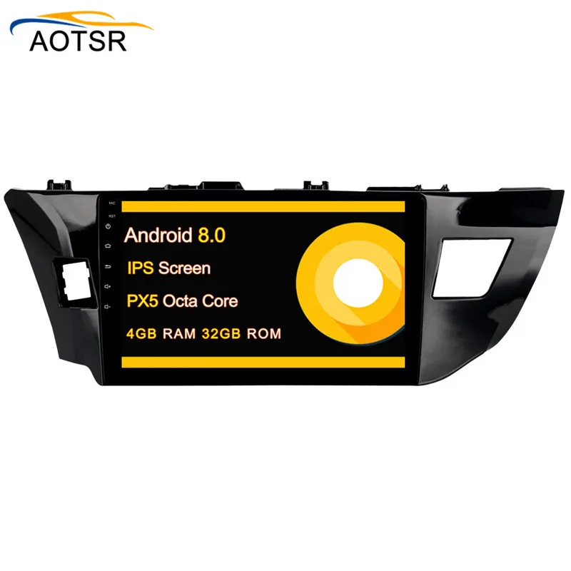 Top 10.2" Android 8.0 Car GPS Radio Player head unit for Toyota Corolla 2014 2015 2016 with OCta Core 4GB+32GB Autostereo Multimedia 4