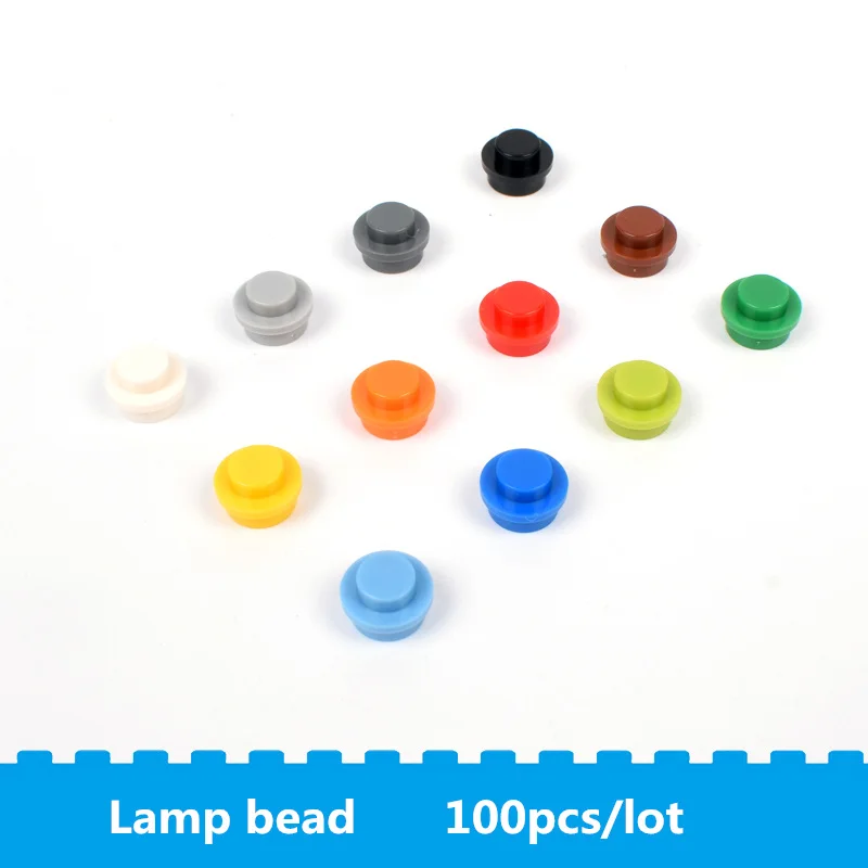 

100pcs Lamp bead small particles building blocks Enlighten education compatible with other acessories block toys for children