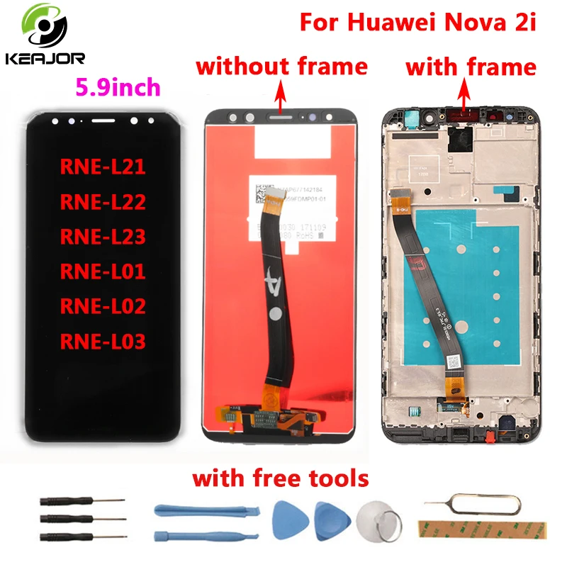 

for Huawei Nova 2i LCD Display+Touch Screen 2160X1080 FHD with Tools Glass Panel Phone Accessories For Huawei Nova 2i 5.9inch