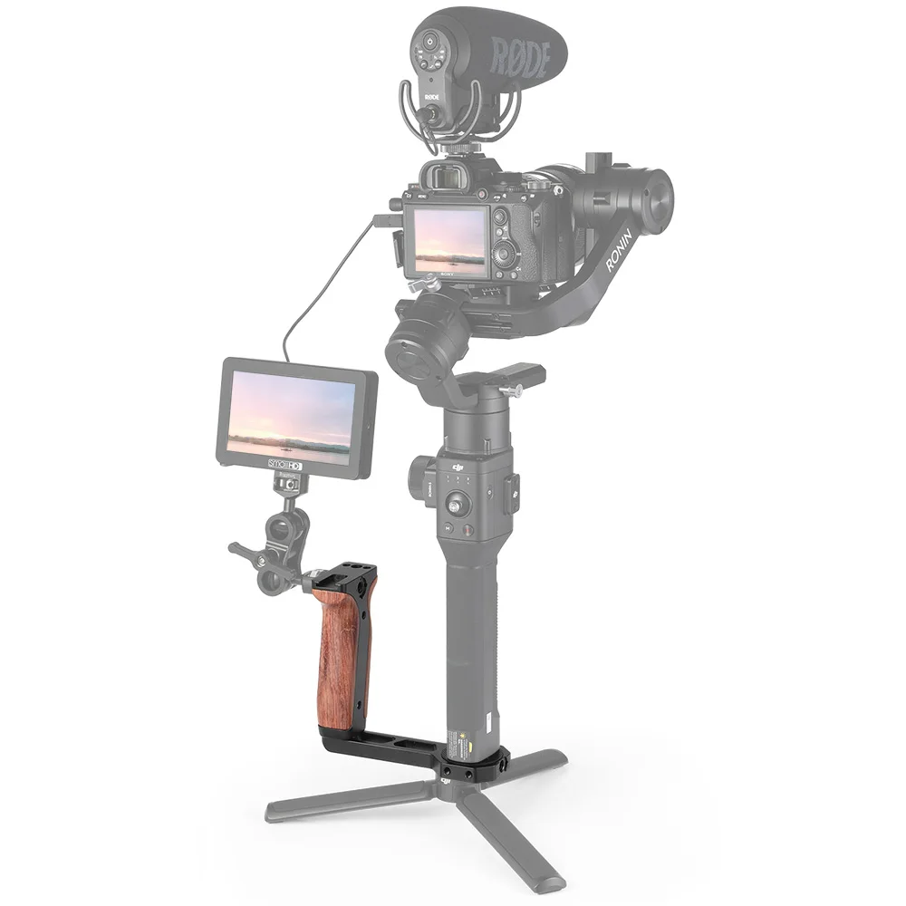 Smallrig Universal Wooden Side Handle For Ronin S Sc Zhiyun Crane