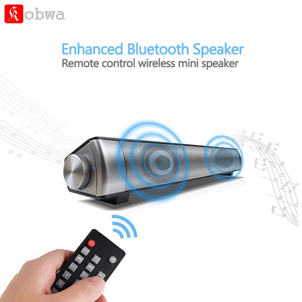 

Home Remote Control Double-horn Subwoofer Bluetooth Speaker Wireless Stereo Audio for Phone TV Computer Tablet